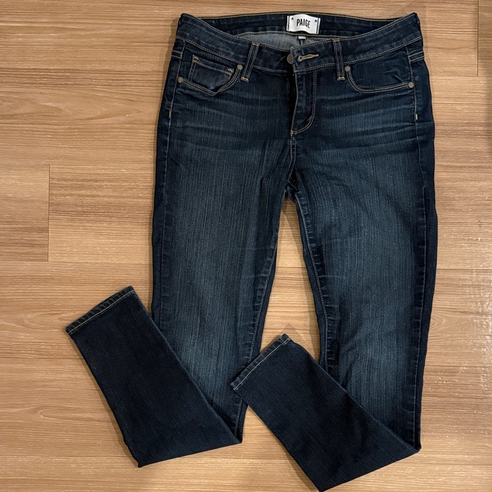 PAIGE Women's Midnight Blue Skinny Jeans